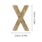 Metal Self Adhesive House Number English Alphabet Letters for Apartment Room Door Plate Table Mailbox Number Stickers 3*2cm
