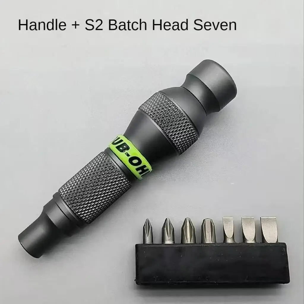 Metal screwdriver multi-purpose wrench 6.35 batch head aluminum alloy household cross handle precision portable wrench