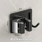 1-3 Pack Stainless Steel Nail-Free Wall Mounted Mop & Broom Holder Waterproof Bathroom Storage Rack