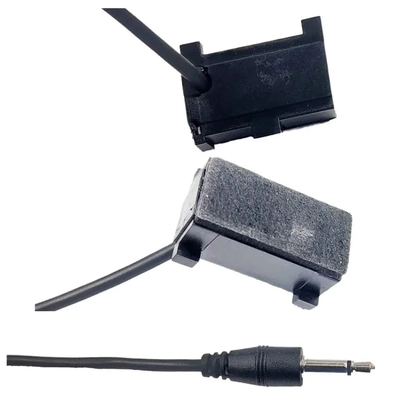 Car Audio Clip Microphone 3.5mm Jack Plug Wired External Mini Mic Overhead Console For Aftermarket Android Multimedia