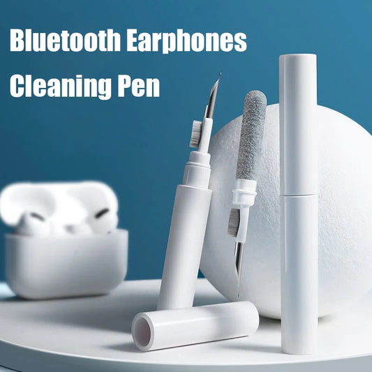 Wireless Earbud Cleaning Pen 3-in-1 – Metal Tip, Microfiber Brush & Flocking Sponge Cleaner for Earbuds, Cases & Charging Ports