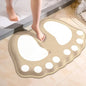 Cartoon Flannel Bath Mat – Absorbent Furry Non-Slip Bathroom & Shower Rug
