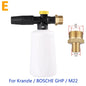 750 ml (25 fl oz) Snow Foam Lance Foam Cannon with Adjustable Sprayer Nozzle for Pressure Washers — Universal Fit