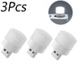 Mini USB LED Night Light - Warm & White Eye-Protection Reading Lamp, Portable USB Plug-In (1/3/5/10 Pack)