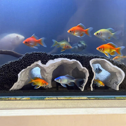 3D Printed Aquarium Cave Hideout – PLA Fish Tank Tunnel Shelter (Small/Medium/Large)