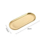 Nordic Stainless Steel Rectangular Dessert & Snack Serving Tray for Coffee Shops and Home