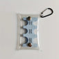 Portable Transparent Coin Clip Organizer Wallet – Small PVC Travel Coin & Card Holder
