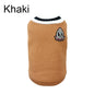 V-Neck Pet Sweater Winter Warm Puppy Vest Knitwear for Small & Medium Dogs & Cats Preppy College Style