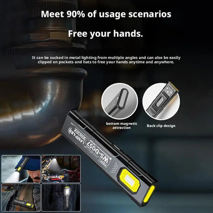 Mini Keychain LED Flashlight — USB-C Rechargeable, Magnetic, Waterproof