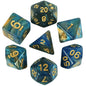 7-Piece Galaxy Polyhedral Dice Set for DnD & RPGs – Colorful Universe Effect (D4-D20)
