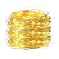 USB 5M (16.4 ft) Silver Wire Fairy Lights – 50 LED Waterproof USB String Lights for Christmas Wedding Party