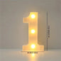 16cm (6.3 in) LED Marquee Letter & Number Light - Battery-Operated Night Lamp for Home, Wedding, Bar & Party Decor