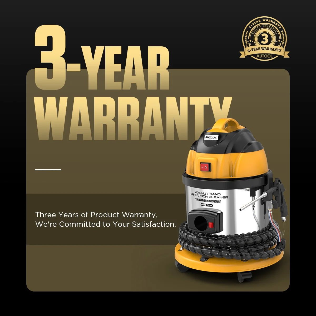AUTOOL HTS558 Walnut-Shell Engine Intake Carbon Cleaning Machine