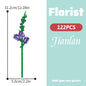 Building block bouquet simulation of flowers female gift assembly,small particle building block children's assembly toy