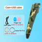 3D Printing Pen with LED Display – PLA 1.75mm Compatible, Adjustable Temp & Speed, USB 5V/2A Kids DIY Art Tool