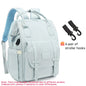 Waterproof Diaper Backpack with 2 Stroller Hooks — Maternity Mommy Nappy Bag for Travel & Outdoor