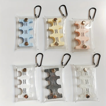 Colorful Portable Coin Clip Organizer – Transparent PVC Coin Wallet for Travel, Currency Sorting & Loss Prevention
