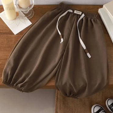Kids Jogger Pants Ages 1-8 — Loose Fit Cotton-Blend Casual Sports Pants for Boys & Girls