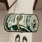 VIKAMA Creative Dollar Rug, Comfortable Non-Slip Indoor Area Mat, Bedside Rug For Bedroom, Bathroom Foot Mat Home Decor