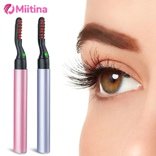 Electric Eyelash Curler Heated Portable Safety Eyelash Curle Mini Fast Heating Long Lasting Makeup Tool eyelashe electric curler