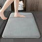 Absorbent Non-Slip Coral Velvet Bath Mat – Soft Bathroom Floor Rug & Door Mat