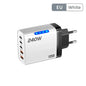 240W 5-Port USB-C PD Fast Charger GaN – Quick Charge 3.0 Adapter (3×Type-C + 2×USB-A)