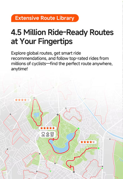 iGPSPORT BiNavi GPS Bike Computer - Touchscreen Map Navigation, 35hr Battery, IPX7, iClimb 3.0, Route Planning