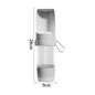 Portable 500ml (16.9 fl oz) Pet Water Bottle with Food Storage & Foldable Bowl - Travel Feeder for Dogs & Cats