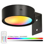 Rechargeable LED Magnetic Picture Light Dimmable 360° Rotating Touch Remote Wall Cabinet Night Lamp