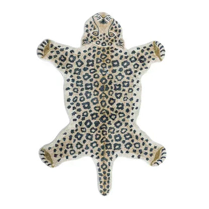 VIKAMA Cartoon Leopard Carpet For Cooling And Warmth, Home Decoration, Bedroom Plush Floor Mat, Living Room Rest Area Floor Mat