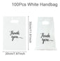 100pcs Thank You Bag Gift Plastic Shopping Bag Tote Bag 20*30cm Gitf Bag Birthday Wedding Party Favors Candy Cookie Wrappers