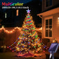 Solar Star String Lights 2m/3m (6.6/9.8 ft) IP67 Waterproof 8-Mode Warm White and Multicolor Outdoor Christmas Wedding Fairy Lights