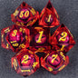 Handmade Resin 7-Piece D20 Polyhedral Dice Set for Dungeons & Dragons & Tabletop RPGs