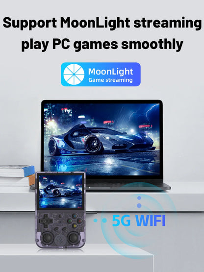 Handheld Retro Game Console 3.5-inch (8.9 cm) IPS Screen HDMI Output Android & Linux Built-in Emulators 10,000+ Games