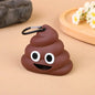Poop-Shaped Dog Waste Bag Dispenser with Clip – Portable Pet Bag Holder for Walking & Travel