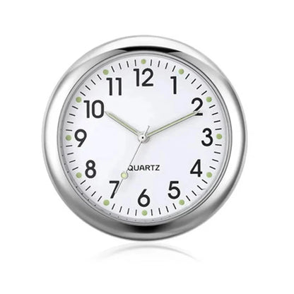 Luminous Mini Car Clock Stick-On Digital Dashboard Quartz Timepiece - 1.6 in (4 cm)