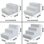 Pet Stairs for Dogs & Cats — 2/3/4-Step Detachable Sponge Ramp, Washable Waterproof Pet Ladder