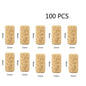 50/100 Pack Natural Cork Wine Bottle Stoppers – Reusable Sealing Corks for Wine Bottles, Bar & Kitchen Accessories