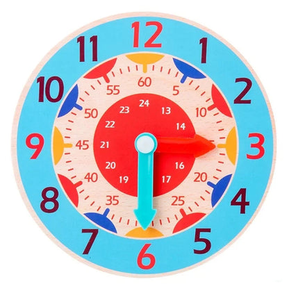 Montessori Wooden Clock Time Learning Toy