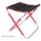 Portable Folding Stool Large 7075 Aluminum Alloy — 300×255×315 mm (11.8×10.0×12.4 in) — Camping, Fishing, Hiking