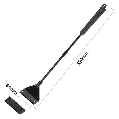 Aquarium Algae Scraper Cleaner with 5 Replaceable Blades – 55 cm (21.7 in) Carbon Fiber Handle, ABS Head