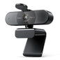 4K UHD USB Webcam — PDAF Autofocus, Dual Noise-Canceling Mics, Privacy Cover, 3840×2160 Web Camera for Zoom & Teams
