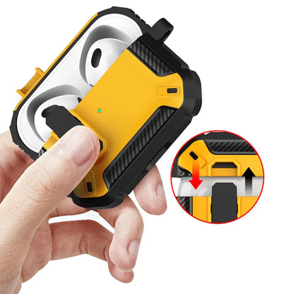 Security Lock Shockproof Silicone Case for Wireless Pro Earbuds – Protective Earphone Cover
