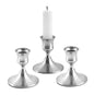 3-Piece Brass Gold Candlestick Holder Set 5.9/7.3/9.3 in (15/18.5/23.5 cm) Taper Candle Stands for Wedding & Home Decor