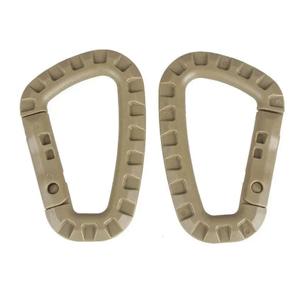 Tactical Carabiner D-Ring Clips for Backpack & Keychain - 1-10 Pack