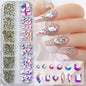 12 Grids Mixed Nail Rhinestones - SS6-SS30 Flat-Back Glass Gems for Nail Art