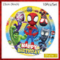 Spiderman Kids Birthday Party Supplies - Disposable Tableware Set with Plates, Cups, Napkins & Favor Bags