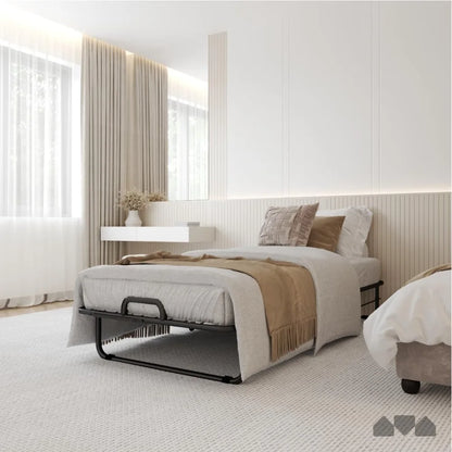 Milliard Diplomat Twin Folding Bed with Memory Foam Mattress