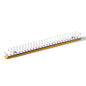 B5 Colorful Metal Ring Binder Clips with Bamboo Back Panel 26 Detachable Buckle Loose-leaf Binding Strip for Notebook