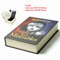 Hidden Book Safe with Key Lock — Metal Book-Shaped Home Safe (8.66 x 5.98 x 1.77 in / 220 x 152 x 45 mm)